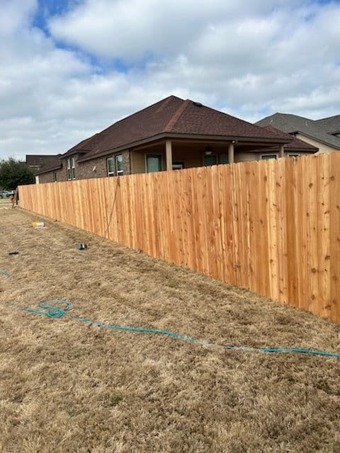 Cedar Fence Project Completed in Round Rock TX image