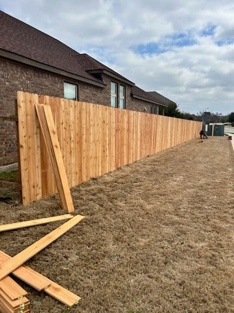 Gallery photos for Cedar Fence Project Completed in Round Rock TX: Image #1